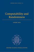 Couverture du livre « Computability and Randomness » de Nies Andre aux éditions Oup Oxford