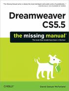 Couverture du livre « Dreamweaver CS5.5 ; the missing manual » de David Sawyer Mcfarland aux éditions O Reilly