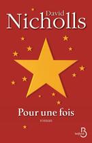 Couverture du livre « Pour une fois » de David Nicholls aux éditions Belfond