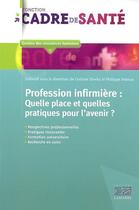 Couverture du livre « Profession infirmière ; quelle place et quelles pratiques pour l'avenir ? » de Delmas aux éditions Lamarre