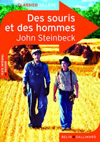 Couverture du livre « Des souris et des hommes » de John Steinbeck et Virginie Manouguian aux éditions Belin Education