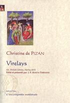 Couverture du livre « Virelays » de Christine De Pizan aux éditions Paleo