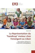 Couverture du livre « La Representation du 