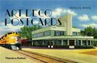 Couverture du livre « Art deco postcards » de Patricia Bayer aux éditions Thames & Hudson