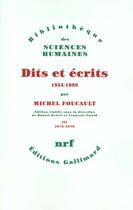 Couverture du livre « Dits et écrits 1954-1988 t.3 ; 1976-1979 » de Michel Foucault aux éditions Gallimard