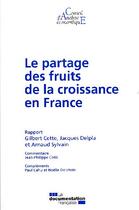 Couverture du livre « Le partage des fruits de la croissance en France » de  aux éditions Documentation Francaise