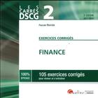 Couverture du livre « Finance ; 105 exercices corrigés (édition 2017/2018) » de Pascale Recroix aux éditions Gualino