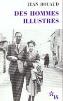 Couverture du livre « Des hommes illustrés » de Jean Rouaud aux éditions Minuit