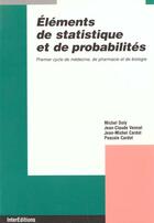 Couverture du livre « Elements De Statistiques Et De Probabilites » de Doly et Vennat aux éditions Intereditions