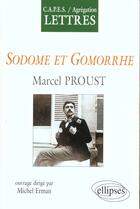 Couverture du livre « Proust, sodome et gomorrhe » de Michel Erman aux éditions Ellipses