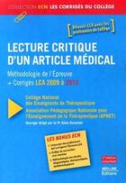 Couverture du livre « Medline lca 2009-2013 » de A.Durocher aux éditions Vernazobres Grego