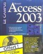 Couverture du livre « Access ; le campus (édition 2003) » de  aux éditions Campuspress