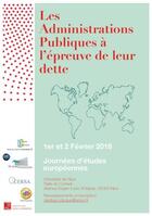 Couverture du livre « Les administrations publiques à l'épreuve de leur dette » de Caroline Lequesne Roth aux éditions Mare & Martin