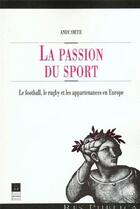 Couverture du livre « PASSION DU SPORT » de Pur aux éditions Pu De Rennes