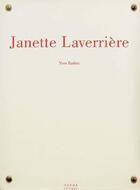 Couverture du livre « Janette Laverriere » de Yves Badetz aux éditions Norma