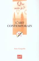 Couverture du livre « L'art contemporain (8e édition) » de Anne Cauquelin aux éditions Que Sais-je ?