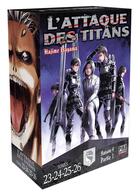 Couverture du livre « L'attaque des titans : coffret Tomes 23 à 26 » de Hajime Isayama aux éditions Pika