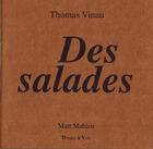 Couverture du livre « Des salades » de Thomas Vinau aux éditions Donner A Voir