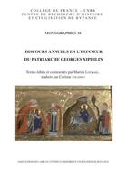 Couverture du livre « Discours annuels en l'honneur du patriarche Georges Xiphilin » de Marina Loukaki aux éditions Achcbyz