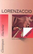 Couverture du livre « Lorenzaccio » de Alfred De Musset aux éditions Hachette Education