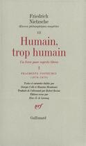 Couverture du livre « Humain, trop humain t.2 » de Friedrich Nietzsche aux éditions Gallimard