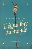 Couverture du livre « L'equilibre du monde » de Rohinton Mistry aux éditions Albin Michel