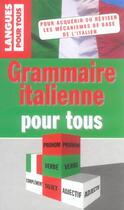 Couverture du livre « Grammaire Italienne Pour Tous » de Christiane Cochi aux éditions Pocket