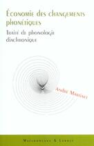 Couverture du livre « Economie Des Changements Phonetiques » de Martinet A aux éditions Maisonneuve Larose