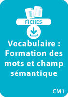 Couverture du livre « Vocabulaire CM1 - Formation des mots et champ sémantique » de Vialles Catherine aux éditions Retz