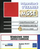 Couverture du livre « Windows 2000 services d'annuaire ; examen 70-217 » de Veronique Cottin aux éditions Eni