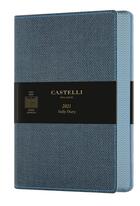 Couverture du livre « Agenda 2021 journalier grand format harris blue » de  aux éditions Castelli Milano