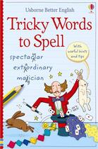 Couverture du livre « Tricky words to spell » de Sam Taplin aux éditions Usborne