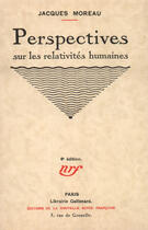 Couverture du livre « Perspect Sur Les Relati » de Moreau J aux éditions Gallimard