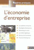 Couverture du livre « L'economie d'entreprise - reperes pratiques n42 » de Dimitrijevic Natacha aux éditions Nathan