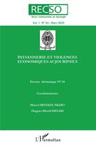 Couverture du livre « Paysannerie et violences economiques aujourd'hui - vol03 » de Djouda Feudjio Y B. aux éditions L'harmattan