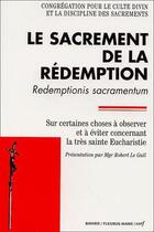 Couverture du livre « Le sacrement de la redemption » de Gallimard Loisirs aux éditions Cerf