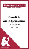 Couverture du livre « Candide ou l'optimisme de Voltaire ; chapitre 19 » de Sarah Herbeth aux éditions Lepetitlitteraire.fr