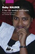 Couverture du livre « Une vie moins ordinaire » de Baby Halder aux éditions Picquier