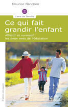 Couverture du livre « Ce qui fait grandir l'enfant ; affectif et normatif, les deux axes de l'éducation » de Maurice Nanchen aux éditions Saint-augustin