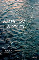 Couverture du livre « Water Law and Policy Governance Without Frontiers » de Louka Dr Elli aux éditions Oxford University Press Usa