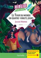 Couverture du livre « Le tour du monde en 80 jours, de Jules Verne » de Sylvie Beauthier et Isabelle Lisle aux éditions Hachette Education