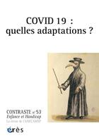 Couverture du livre « Contraste 53 - covid 19 : quelles adapations ? » de  aux éditions Eres