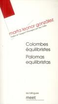 Couverture du livre « Colombes équilibristes » de Marta Leonor Gonzales aux éditions Verdier