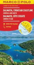 Couverture du livre « Dalmatie, Cote Croate - Centre Et Sud 1 : 200 000 » de  aux éditions Mairdumont