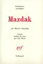 Couverture du livre « Mazdak » de Simachko Maurice aux éditions Gallimard