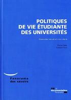 Couverture du livre « Politiques de vie étudiante des universités » de  aux éditions Documentation Francaise