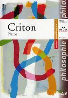 Couverture du livre « Criton » de Platon aux éditions Hatier