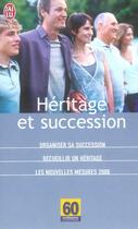 Couverture du livre « Héritage et succession » de  aux éditions J'ai Lu