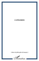 Couverture du livre « Catégories » de  aux éditions Editions L'harmattan