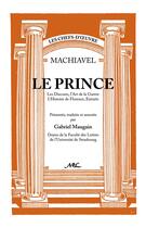 Couverture du livre « Le prince » de Machiavel aux éditions Nel